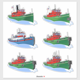 Sticker Histoire de l'Amérique des remorqueurs des Grands