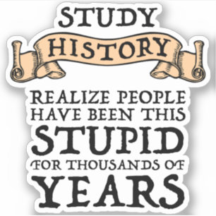 Sticker Histoire De L'Étude - Réaliser Que Les Gens Ont Ét