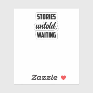 Sticker Histoires Inracontées En Attente : Mystère Cherche