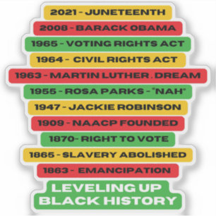 Sticker Hiveling Up Black History Timeline