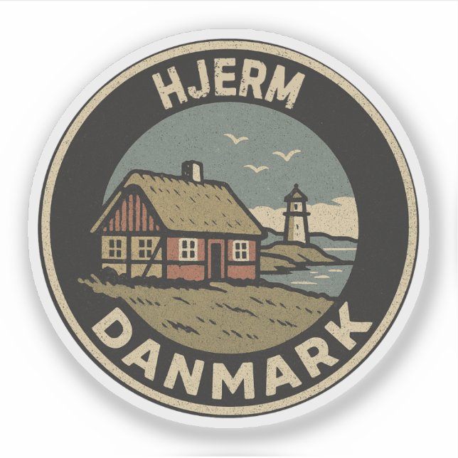 Sticker Hjerm, Danemark Danmark (Devant)