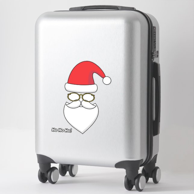 Sticker Ho Ho Ho Santa Claus (Sur valise)