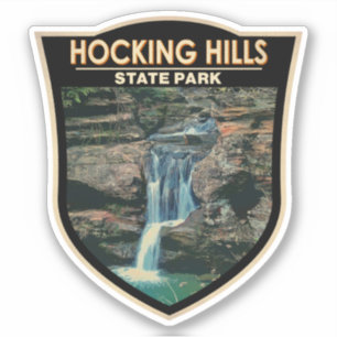 Sticker Hocking Hills State Park Ohio Art