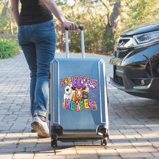 Sticker Hocus Pocus Heifer Halloween Cow (Valise Insitu)
