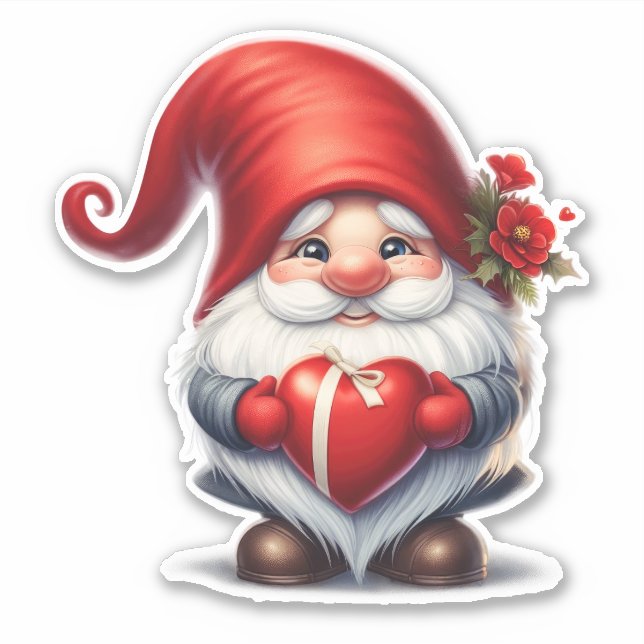 Sticker Holiday Gnome Love (Devant)