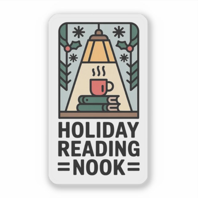 Sticker Holiday Reading Nook - Cozy Winter Book (Devant)