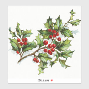 Sticker HollyBerries 001