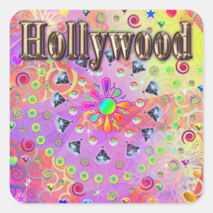 Sticker Hollywood Lucky Golden