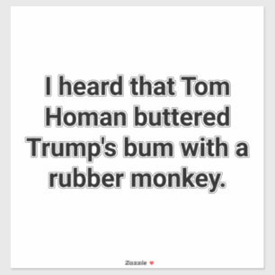 Sticker Holman Trump Singe fesses Hankamer Artjunkhaus Dél