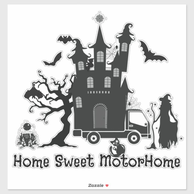 Sticker Home Sweet MotorHome (Feuille)