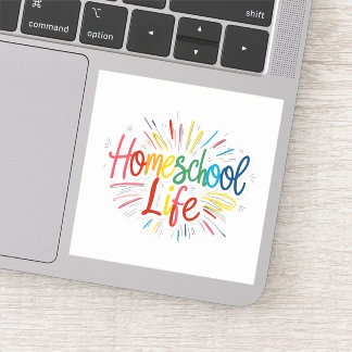 Sticker Homeschool Life Atsy Rainbow Sketch