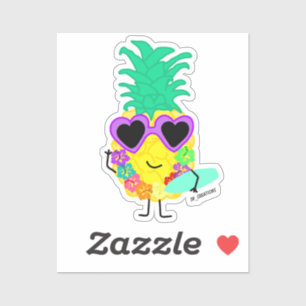 Sticker Homme ananas
