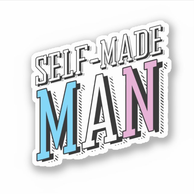 Sticker Homme autodidacte (Devant)