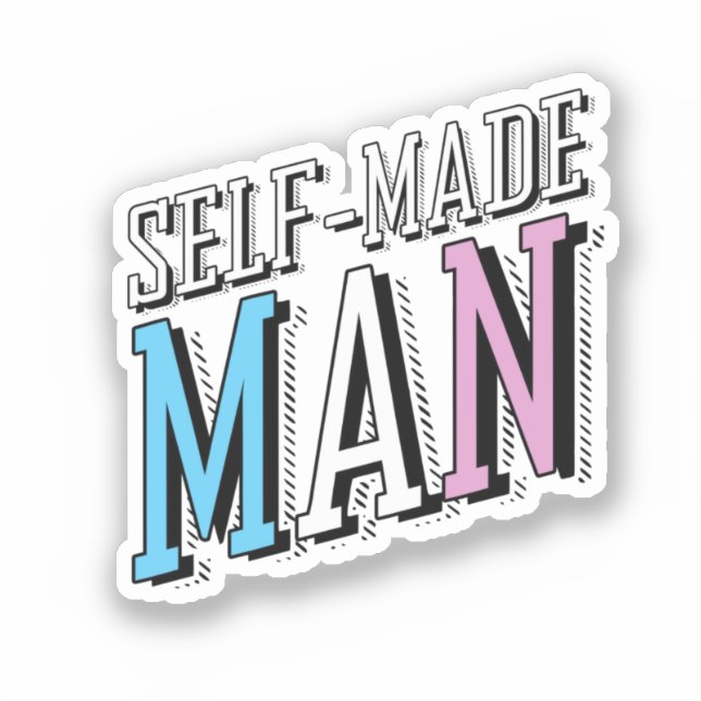 Sticker Homme autodidacte (Recto)