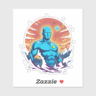 Sticker Homme bleu Du Nord9