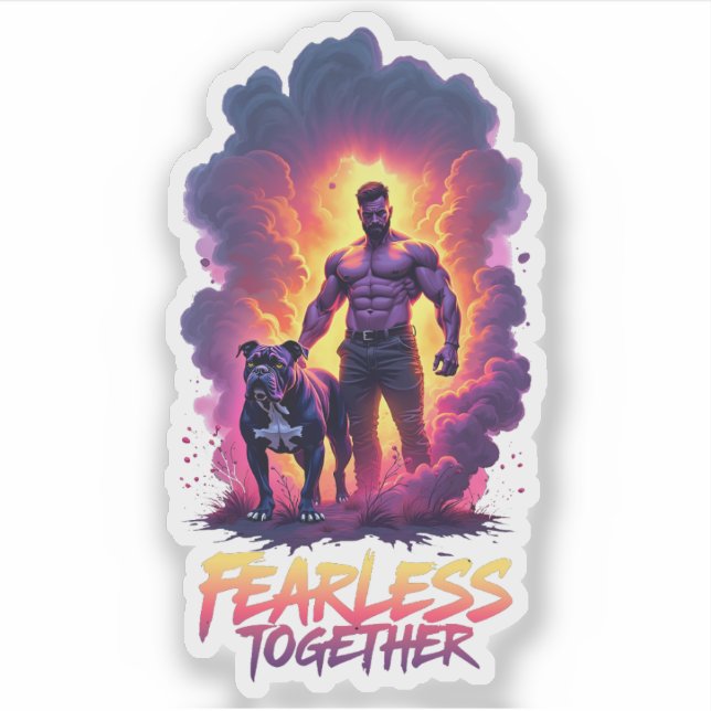 Sticker Homme Brave (Devant)