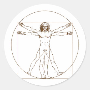 Sticker Homme Da Vinci Vitruvian