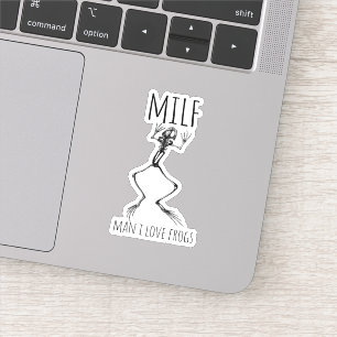 Sticker Homme J'aime les grenouilles