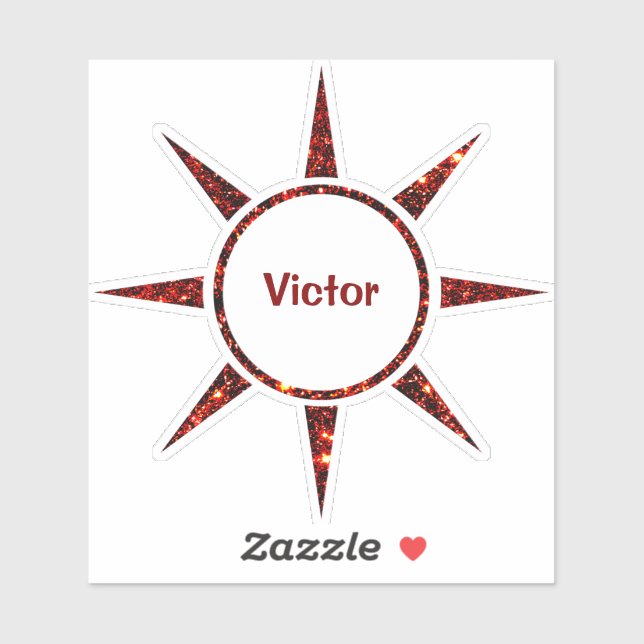 Sticker Homme social personnalisé (Feuille)