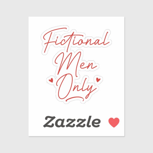 Sticker Hommes Fictionnels Uniquement (Feuille)