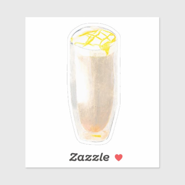 Sticker Honey Vanilla Tea Latte (Feuille)