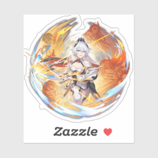 Sticker Honkai Impact 3e Kiana Herrscher de Flamescion