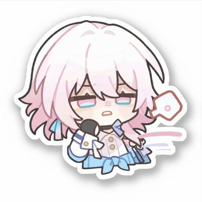 Sticker Honkai Star Rail Chibi 7 mars (Devant)