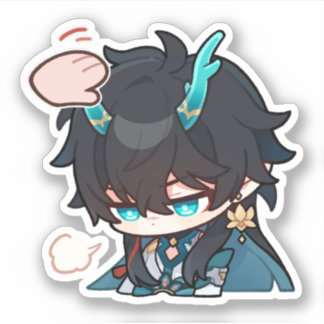 Sticker Honkai Star Rail Chibi Dan Heng IL Pat