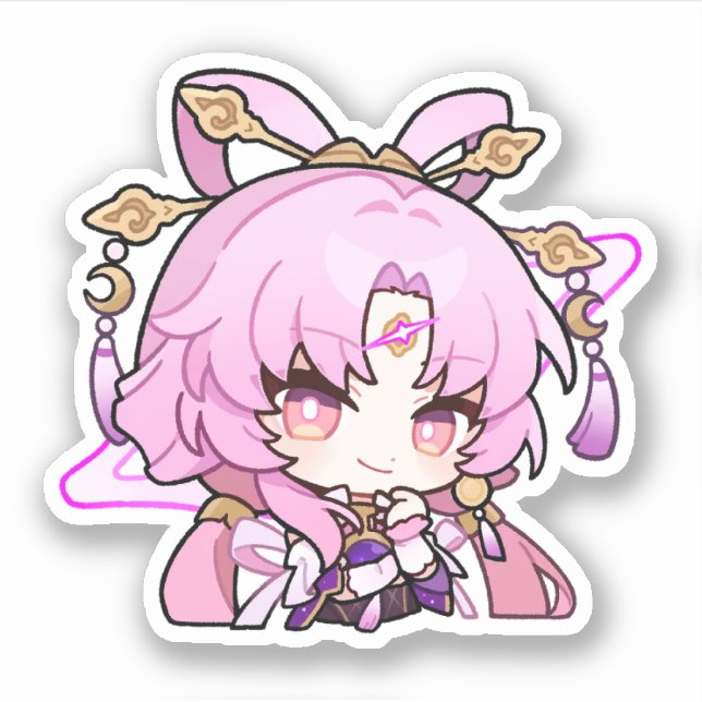 Sticker Honkai Star Rail Chibi Fu Xuan (Devant)
