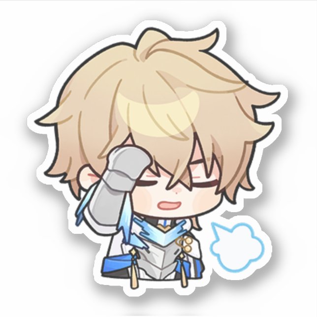 Sticker Honkai Star Rail Chibi Gepard (Devant)