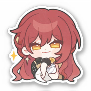 Sticker Honkai Star Rail Chibi Himeko