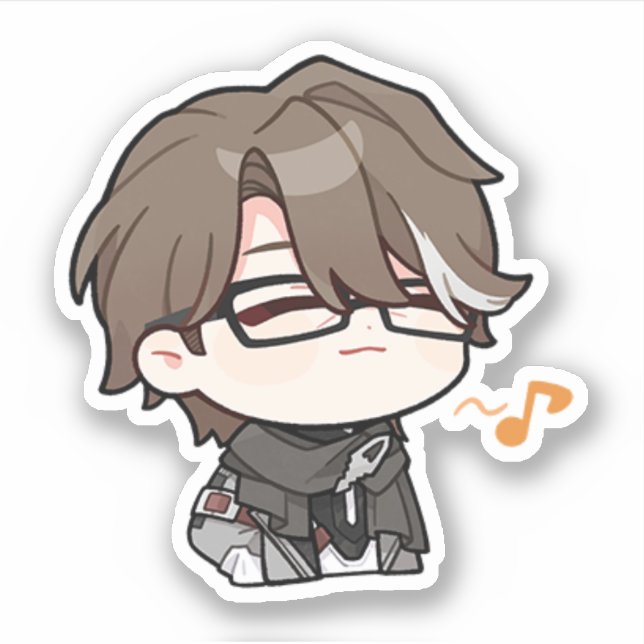 Sticker Honkai Star Rail Chibi Welt (Devant)