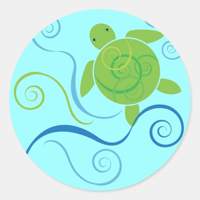 Sticker Honu Swirls (Devant)