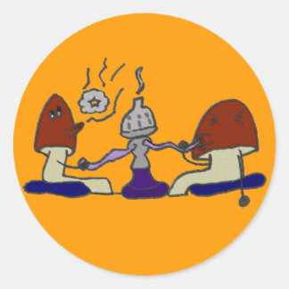 Sticker Hookah Mushrooms