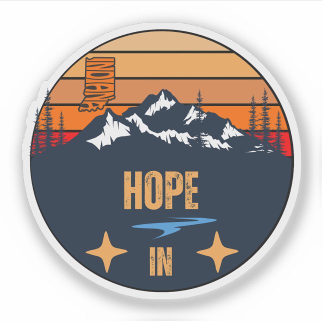 Sticker Hope, Indiana (Devant)
