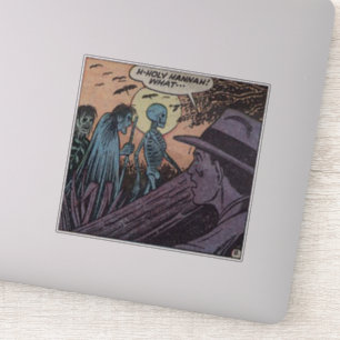 Sticker Horreur bandes dessinées vintages pour amateurs de