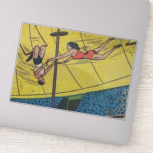 Sticker Horreur BD vintage 60s   ancien, classique et rétr