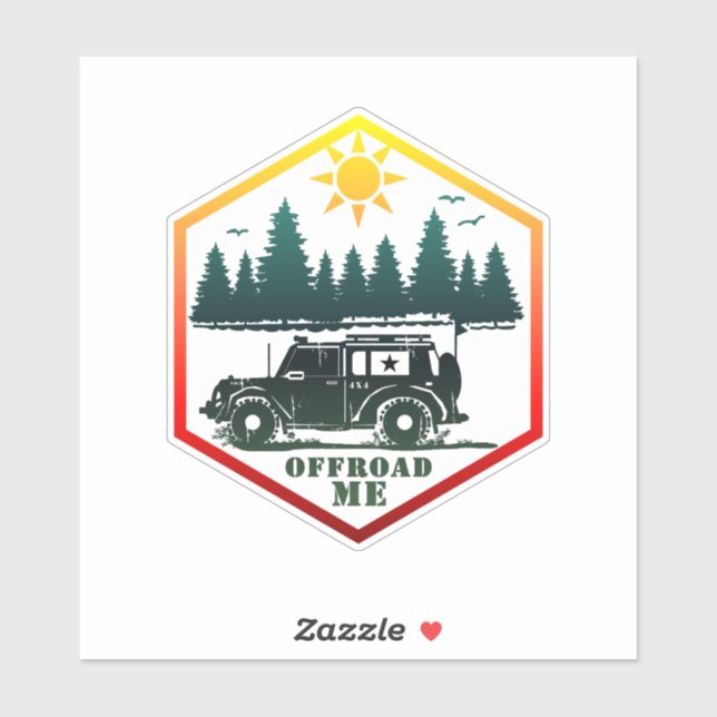 Sticker HORS ROUTE MOI Wilderness (Feuille)