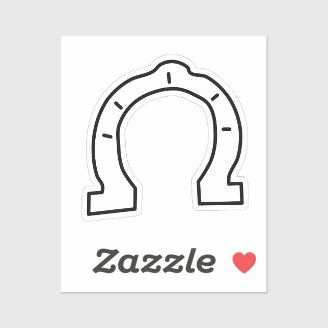 Sticker Horse équitation Gang Horseshoe (Feuille)