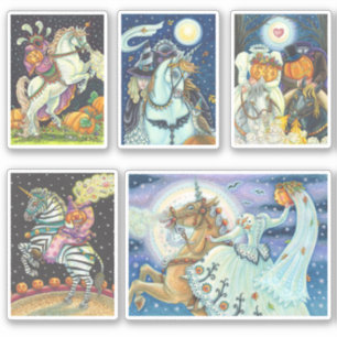 STICKER HORSEMAN HORSEWOMAN HALLOWEEN SANS TÊTE