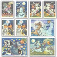 HORSEMAN HORSEWOMAN HALLOWEEN SANS TÊTE