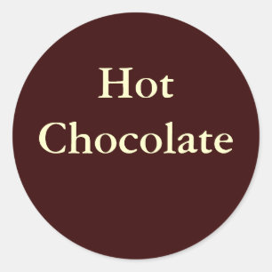 Sticker "Hot Chocolate" - Simple et élégant