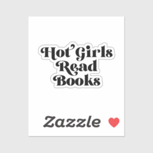 Sticker Hot Girls Lire des livres