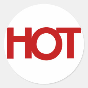 Sticker HOT rouge