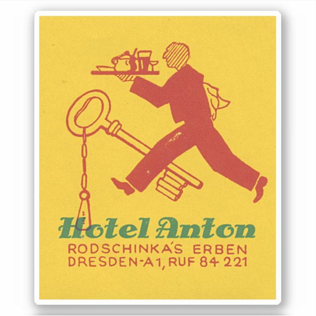 Sticker Hotel Anton Dresden Allemagne (Devant)