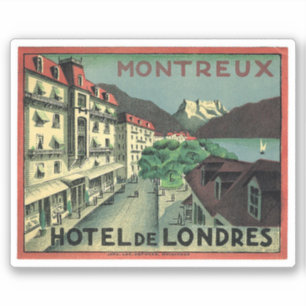 Sticker Hôtel de Londre Montreux Suisse