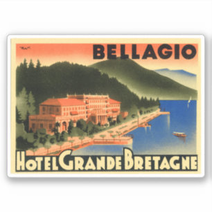 Sticker Hôtel Grande Bretagne Bellagio