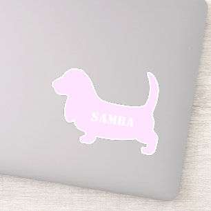 Sticker Hound Basset personnalisé