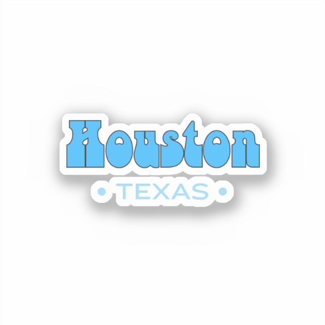 Sticker Houston Texas (Recto)