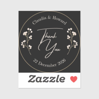Sticker Howard et Claudia Merci